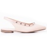 Price shoes zuecos mules de moda para mujer 6022419NUDE