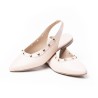 Price shoes zuecos mules de moda para mujer 6022419NUDE