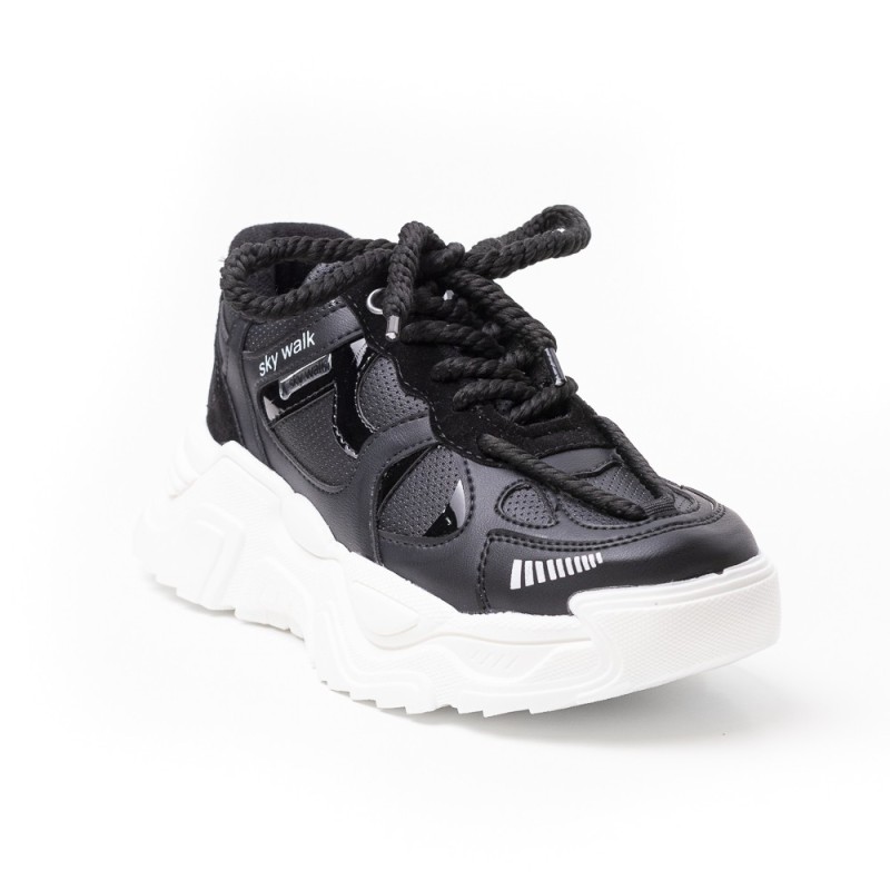 Price Shoes Tenis Moda Mujer 102024NEGRO