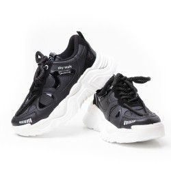 Price Shoes Tenis Moda Mujer 102024NEGRO