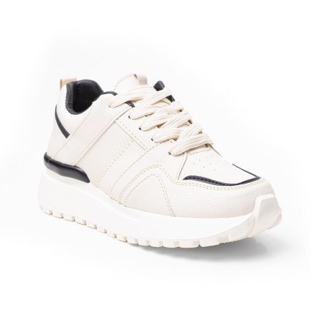 Price Shoes Tenis Casual Para Mujer822591BEIGE