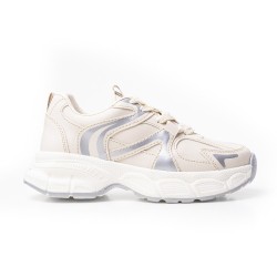 Price Shoes Tenis moda Para Mujer 822609BEIGE