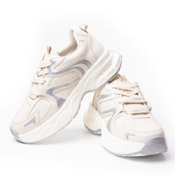 Price Shoes Tenis moda Para Mujer 822609BEIGE
