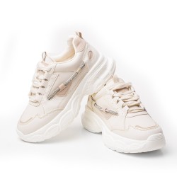 Price Shoes Tenis moda Para Mujer822613BEIGE