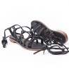 Price shoes Sandalias Planas para dama 302E209SNEGRO