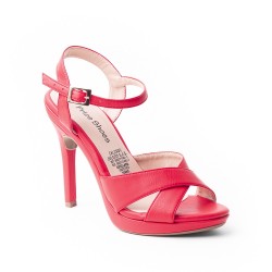 Priceshoes sandalia  de Tacon para mujer 542918ROJO