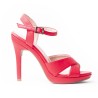 Priceshoes sandalia  de Tacon para mujer 542918ROJO