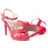 Priceshoes sandalia  de Tacon para mujer 542918ROJO