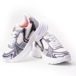 Price Shoes Tenis Moda Mujer 352ALASKAPLATA