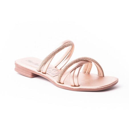 Price Shoes Sandalia Plana Para Mujer 462JC009OROROSA