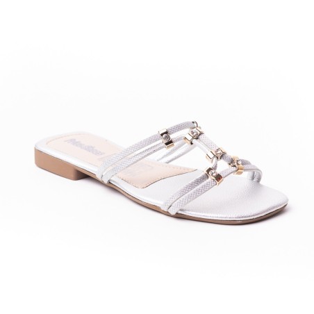 Price Shoes Sandalias Planas Para Mujer 272HV29PLATA