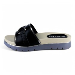 Price Shoes Sandalia Plana Mujer 622A2-970NEGRO