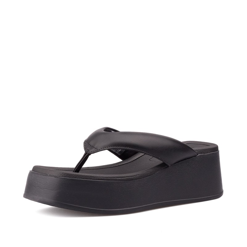 Plataforma para mujer estilo bloque Beira Rio 0228530-100NEGRO