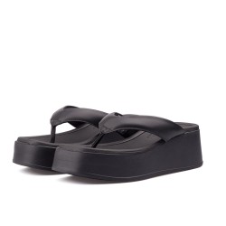 Plataforma para mujer estilo bloque Beira Rio 0228530-100NEGRO