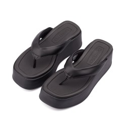 Plataforma para mujer estilo bloque Beira Rio 0228530-100NEGRO