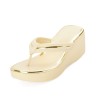 Plataforma para mujer Beira Rio 0228455-305CREMA