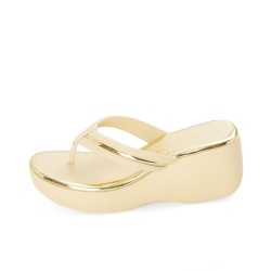 Plataforma para mujer Beira Rio 0228455-305CREMA