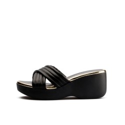 Plataforma para mujer Beira Rio Negro-Dorado 0228455-304DORADO