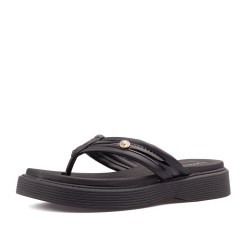 Sandalia playera para mujer Beira Rio 0228537-102NEGRO