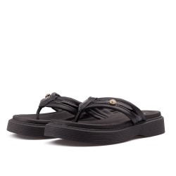 Sandalia playera para mujer Beira Rio 0228537-102NEGRO