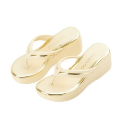 Plataforma para mujer Beira Rio 0228455-305CREMA