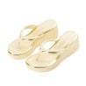 Plataforma para mujer Beira Rio 0228455-305CREMA