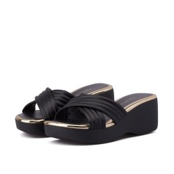 Plataforma para mujer Beira Rio Negro-Dorado 0228455-304DORADO