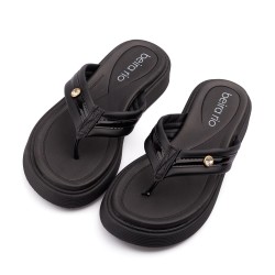 Sandalia playera para mujer Beira Rio 0228537-102NEGRO