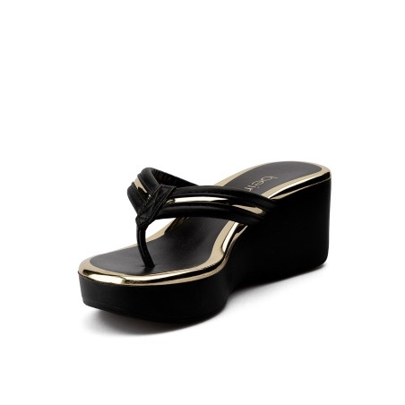 Plataforma para mujer Beira Rio Negro 0228455-305DORADO