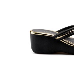 Plataforma para mujer Beira Rio Negro 0228455-305DORADO