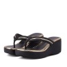 Plataforma para mujer Beira Rio Negro 0228455-305DORADO