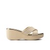 Plataforma para mujer Beira Rio 228455-304CREMA