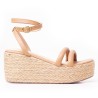 Priceshoes Plataformas en yute Para Mujer 9521181AMARETTO