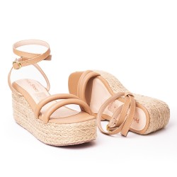 Priceshoes Plataformas en yute Para Mujer 9521181AMARETTO