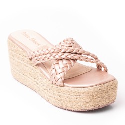 Priceshoes Plataformas en yute Para Mujer 9521200OROROSA