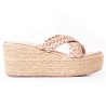 Priceshoes Plataformas en yute Para Mujer 9521200OROROSA
