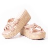 Priceshoes Plataformas en yute Para Mujer 9521200OROROSA
