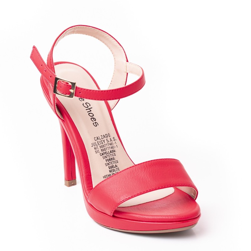 Priceshoes tacon ejecutivo mujer 5428974ROJO
