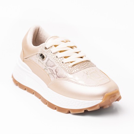 Price Shoes Tenis deportivo para mujer 282M-519CHAMPANA