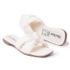 Price Shoes Sandalia Plana para Mujer 462JC010TALCO