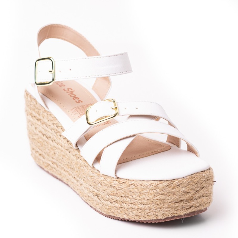 Priceshoes Plataformas Para Mujer 9521201BLANCO