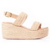 Priceshoes Plataformas en yute Para Mujer 9521179AMARETTO