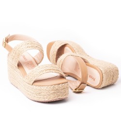 Priceshoes Plataformas en yute Para Mujer 9521179AMARETTO