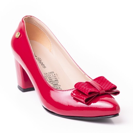 Priceshoes tacon ejecutivo mujer 5426735ROJO