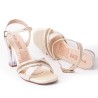 Priceshoes Sandalias Tacones Cristal 902Z127CHAMPANA
