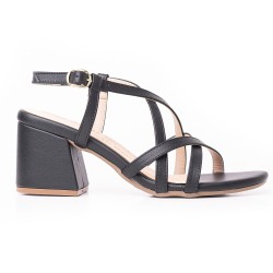 Price Shoes Tacon Bajo Para Mujeres 952L-07NEGRO