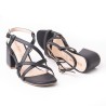 Price Shoes Tacon Bajo Para Mujeres 952L-07NEGRO