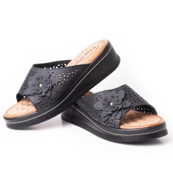 Priceshoes Sandalias Confort Para Mujer 6924075-1NEGRO