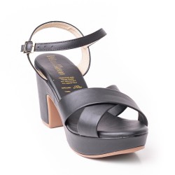 Price Shoes Sandalia Tacon para Mujer 462JC011NEGRO
