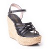 Priceshoes Plataformas en yute Para Mujer 382011NEGRO